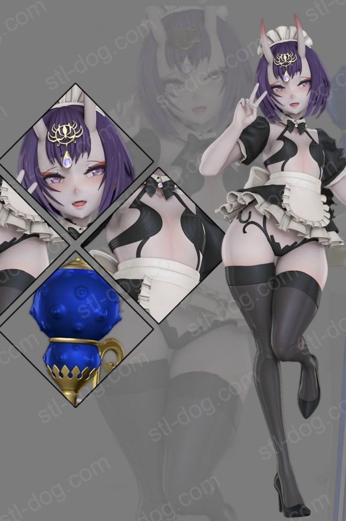 酒吞童子 女仆(Shuten Douji Maid) 3D打印图纸